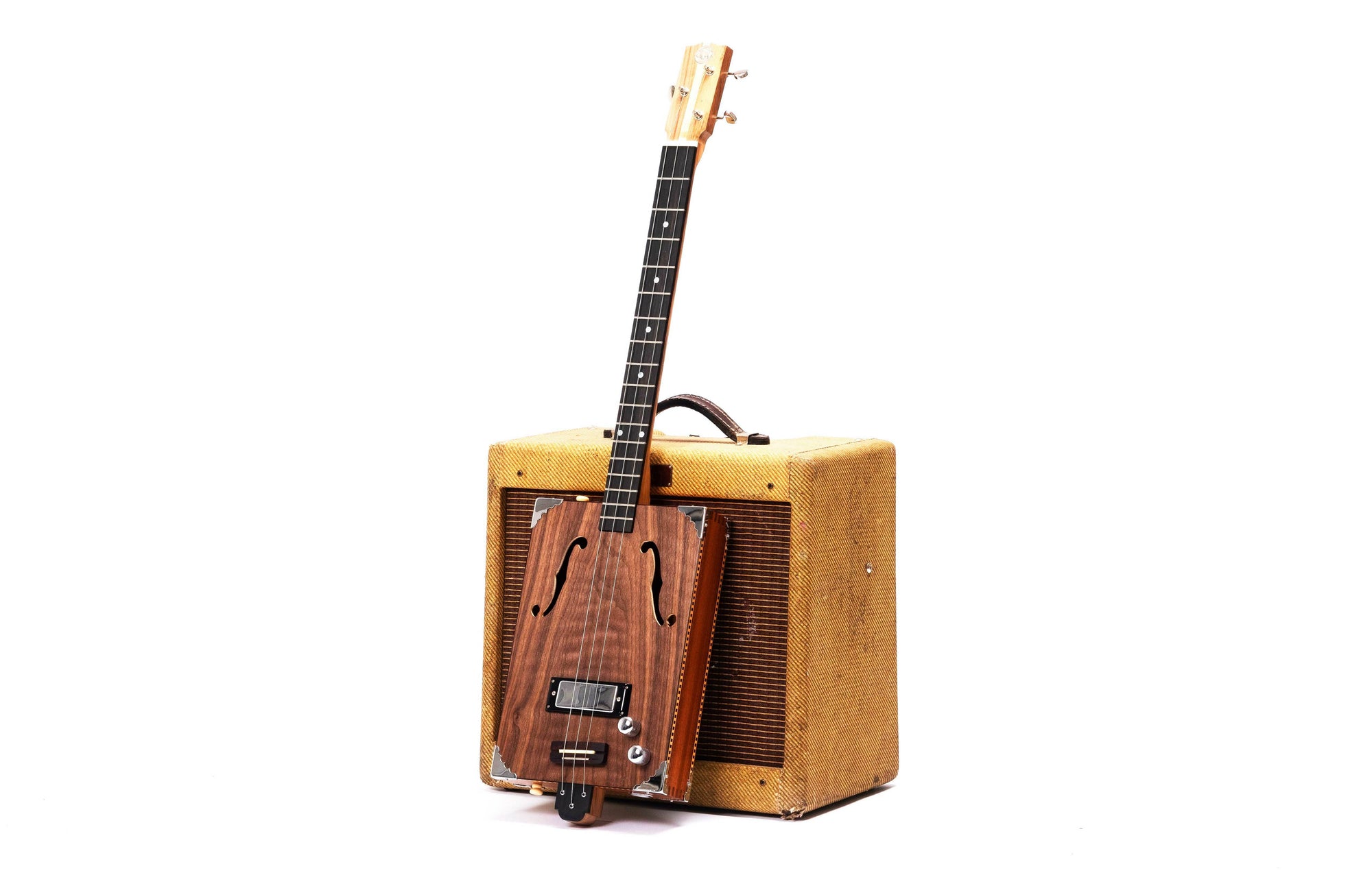 Black Walnut Jack Cigar Box Guitar