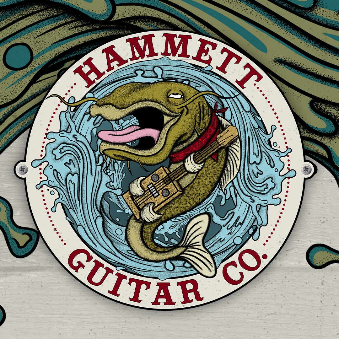 Catfish Po' Boy Cigar Box Guitar